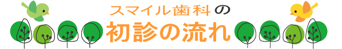 千葉市の歯医者さん、四街道スマイル歯科の初診の流れ